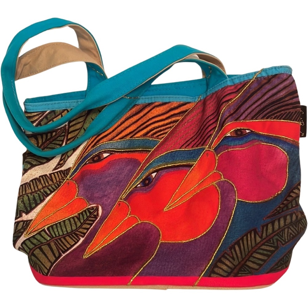 Lauren Burch Harlequin Birds Medium Tote
